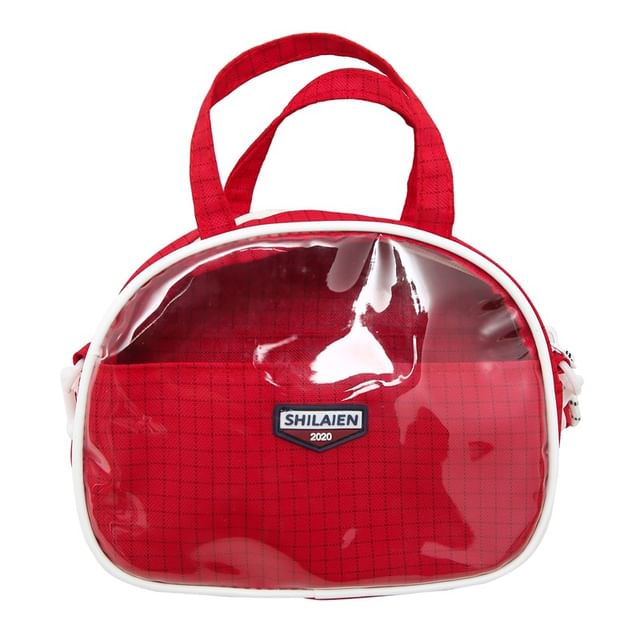 Bag Crossbody Lettering Plaid