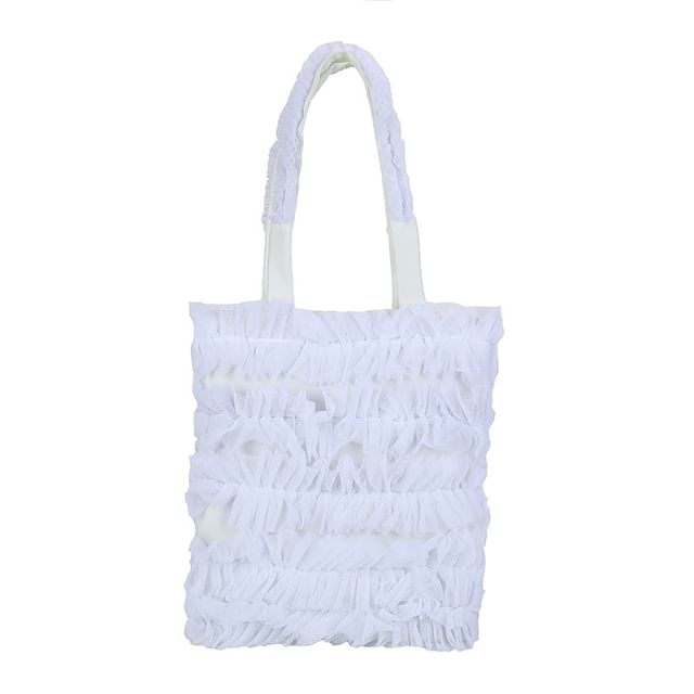 Plain Shopper Ruffle Bag