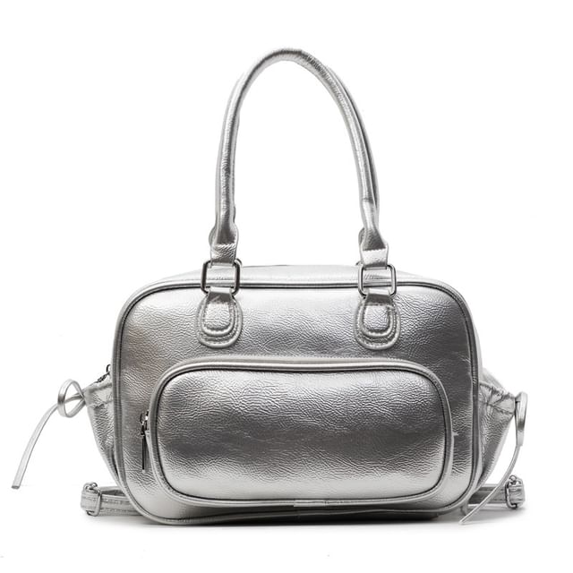 Leather Multi-Pocket Backpack Multi-Way Faux