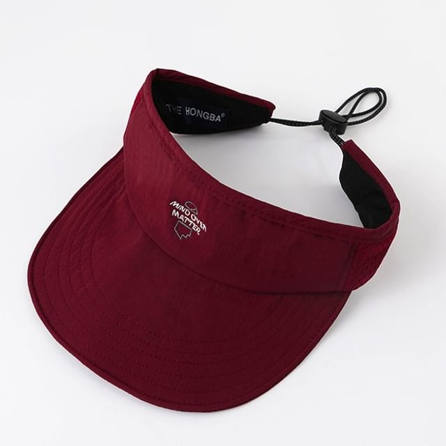 Embroidered Visor Lettering