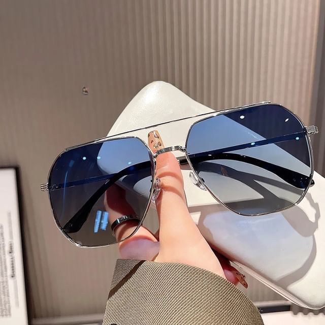 Case Sunglasses Double Cloth Metal / Frame Cleaning Polished Bridge Set Pouch