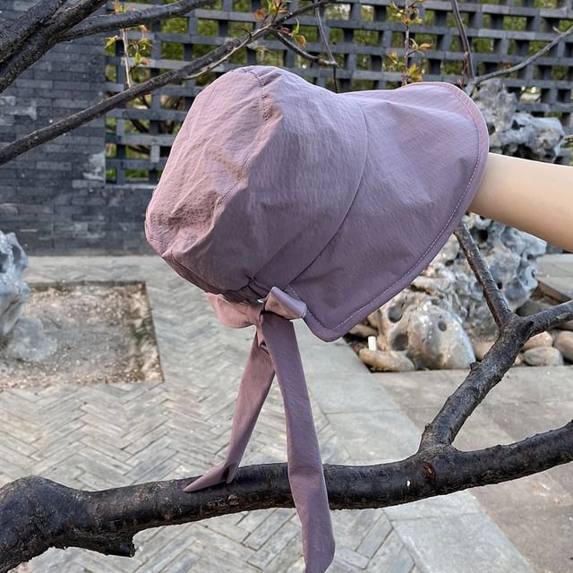 Bow Bucket Hat Plain