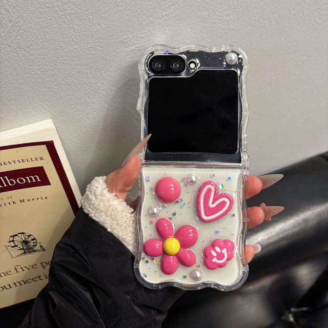 Heart Flower Phone Case / Strap / Set