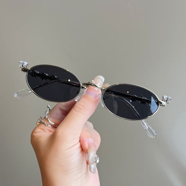 Sunglasses Oval Rhinestone / Glasses