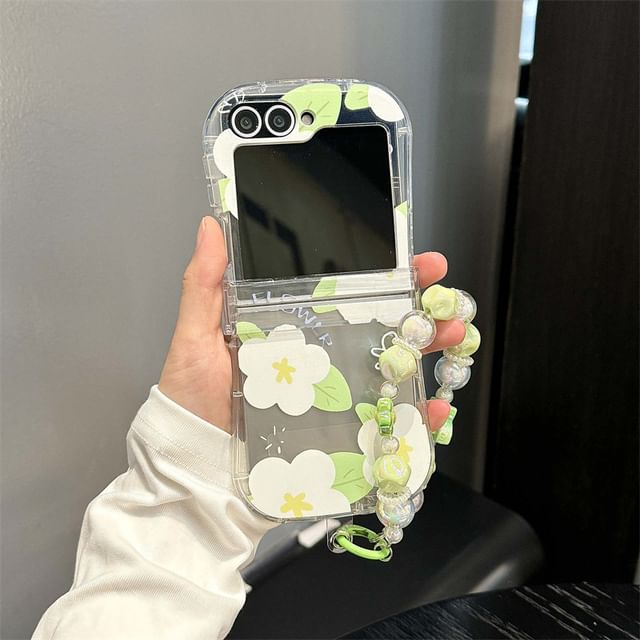 Floral Transparent Phone Case / Strap / Set