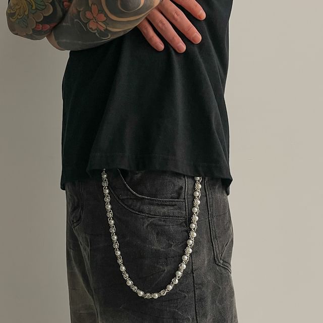 Faux Pearl Waist Chain