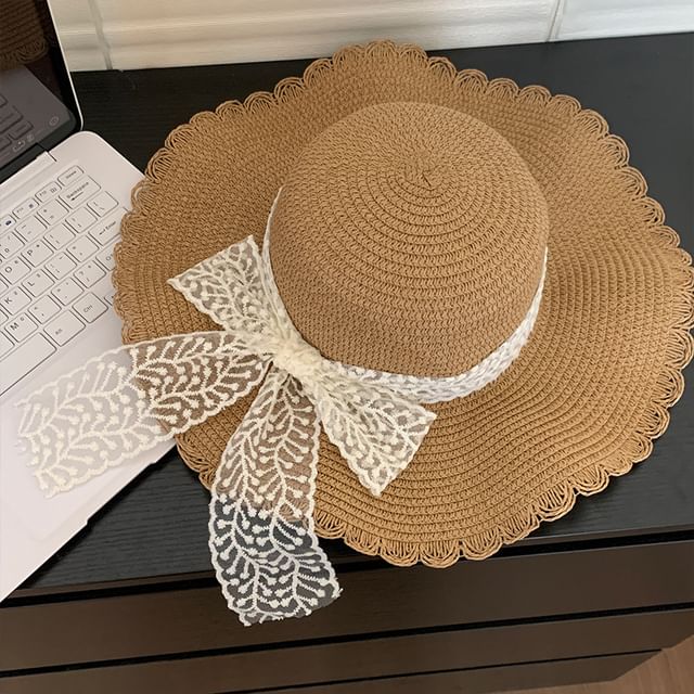 Lace Sun Hat Straw