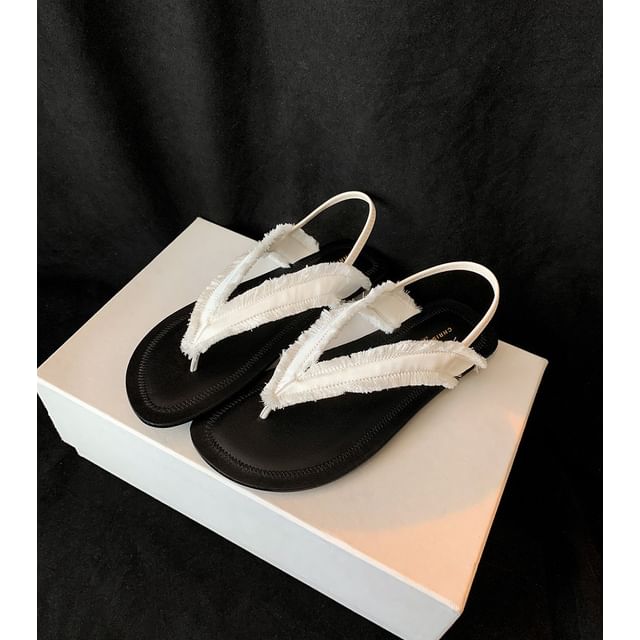 Sandals Two Fringe Tone