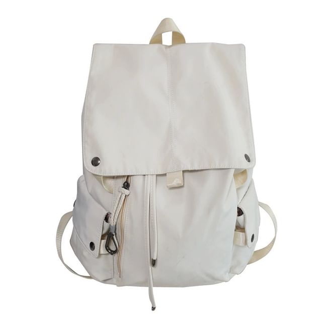 Backpack Drawstring Plain Nylon