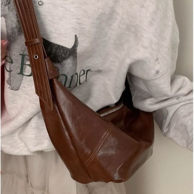 Hobo Faux Leather Shoulder Bag
