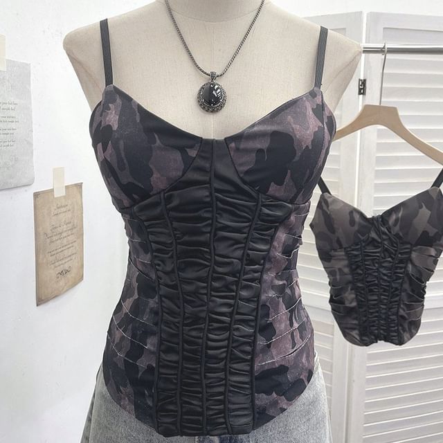 Camouflage V-Neck Cami