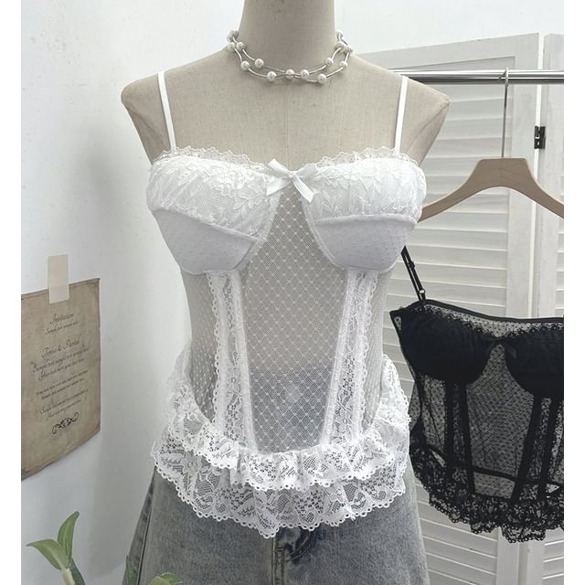 Sheer Spaghetti Strap Camisole