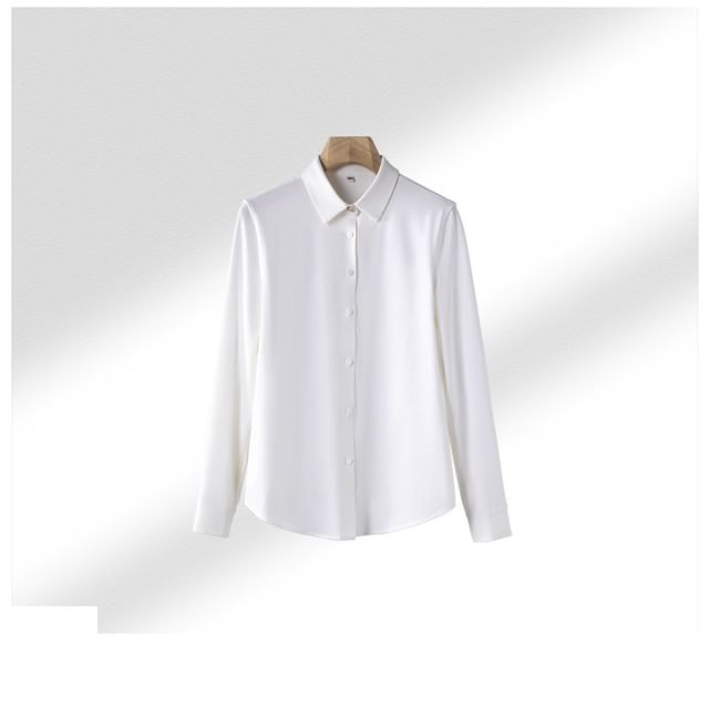 Button-Up Long-Sleeve Shirt