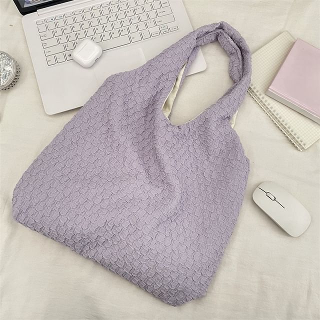 Plain Textured Tote Bag
