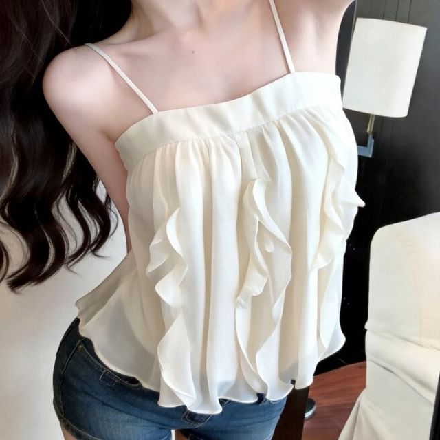Ruffle Camisole Top