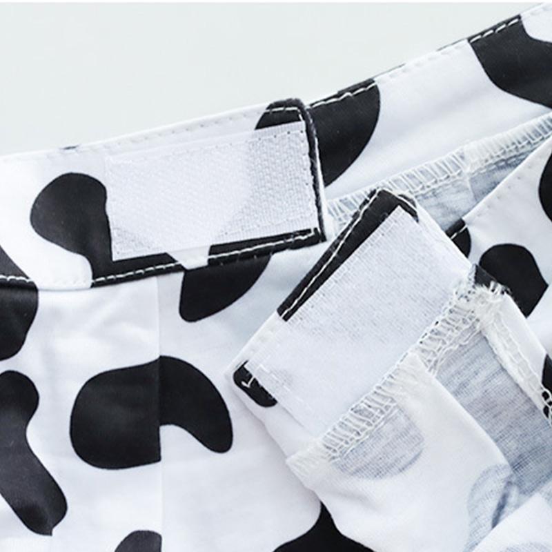 Sweet Maid Cow Print Cutout Lingerie Suit