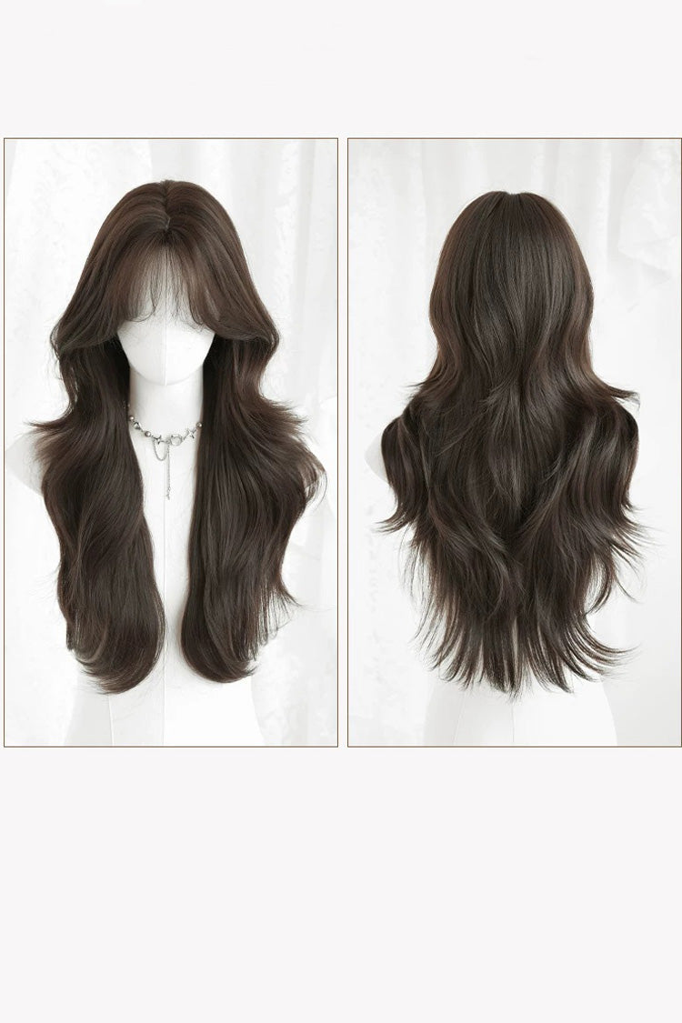 Effortless Layered Large Wave Wig in Black or Brown