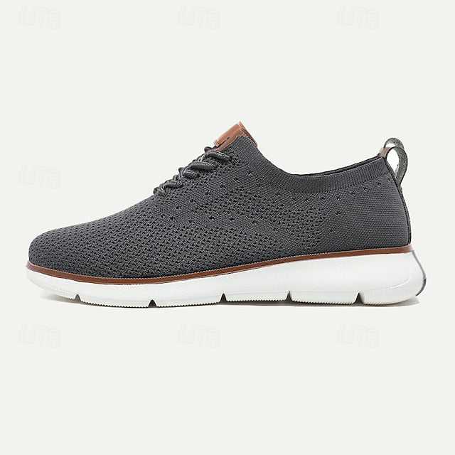 Lightweight Men's Breathable Casual Knit Sneakers -