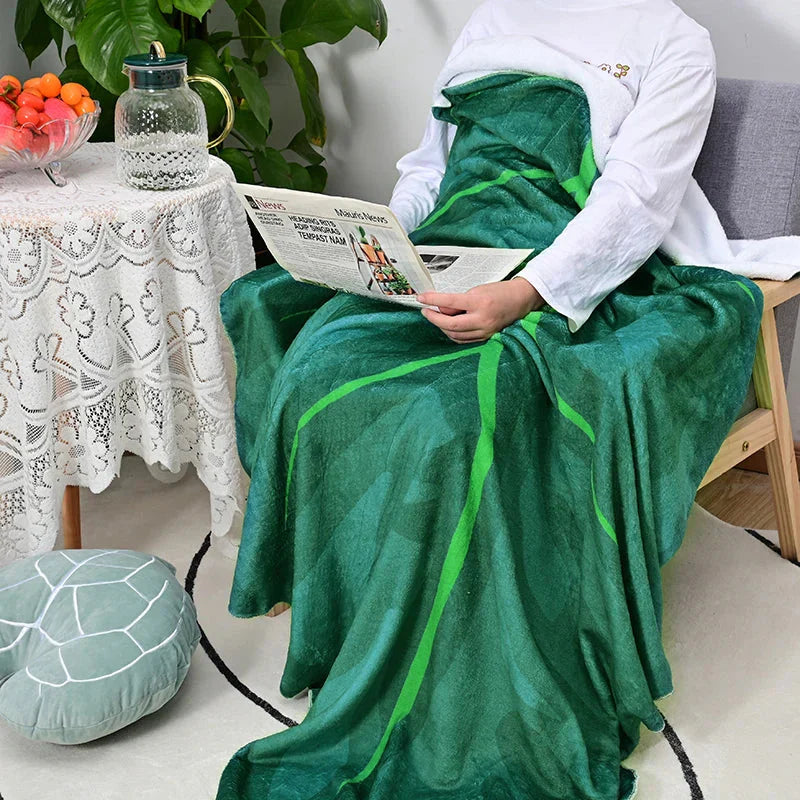 Super Soft Giant Leaf Blanket for Bed / Sofa