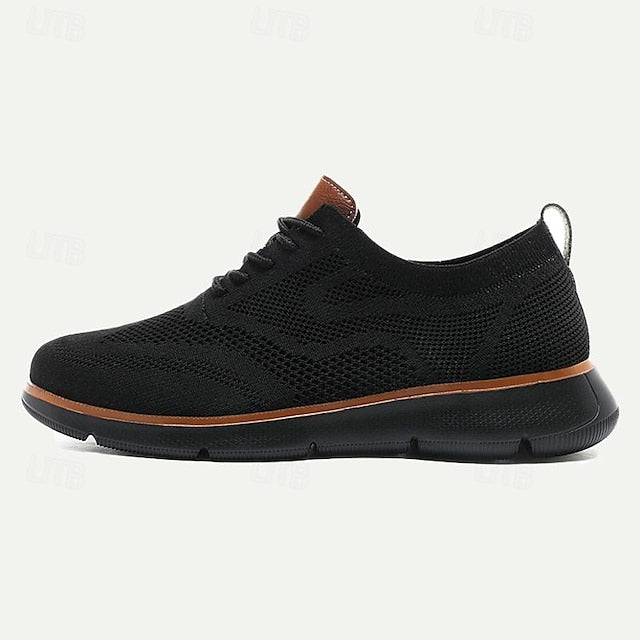 Men's Walking Casual Knit Lightweight Sneakers - Breathable