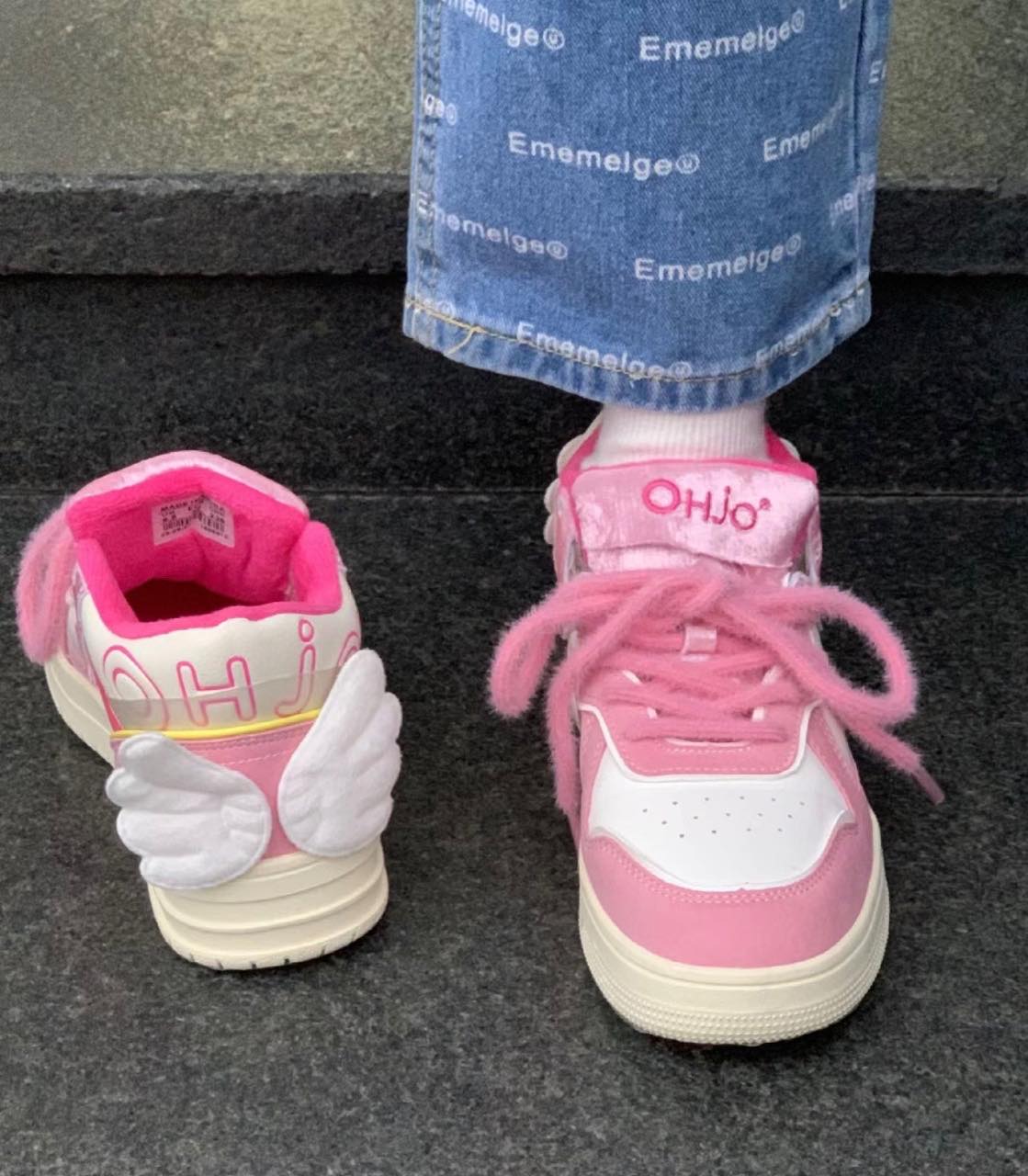 kawaii Angel Wings Sneakers Shoes - Kimi Kimi