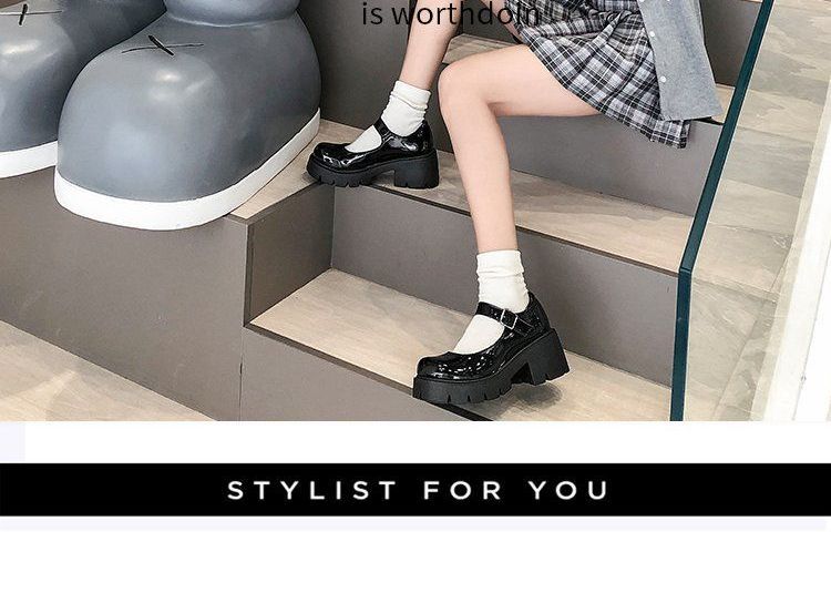 Platform Mary Jane Shoes BH6 MK Kawaii Store