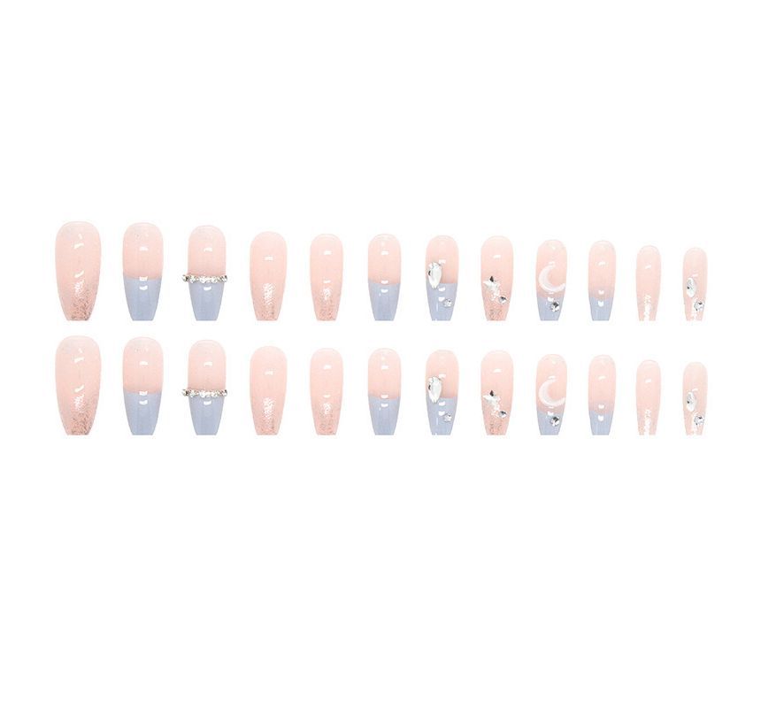 Rhinestone Faux Nail Tips ZS1060 MK Kawaii Store
