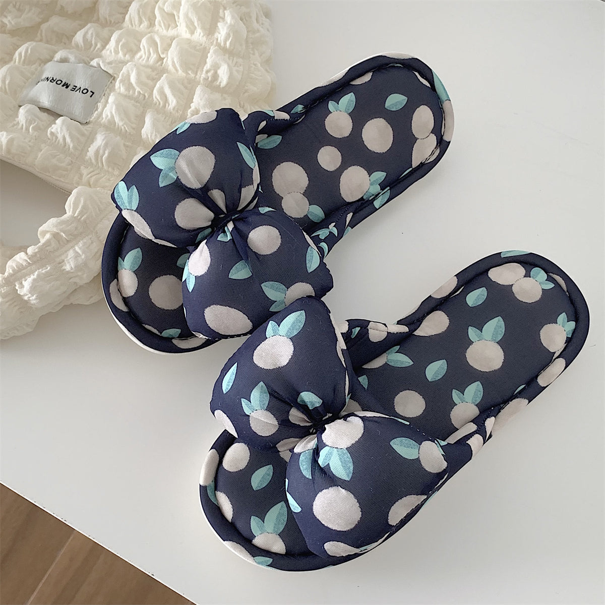 Cute Bow Soft Bottom Slippers Susan