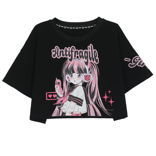 Antifragile Cute Anime Girl T-shirt ON635 KawaiiMoriStore