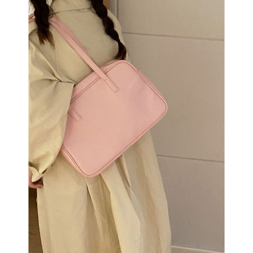 Leather Bag Color Tote Shoulder Bag - Heartzcore Heartzcore