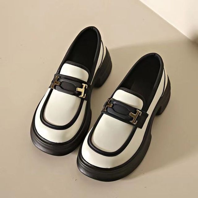 Platform Block Heel Loafers BL6 MK Kawaii Store