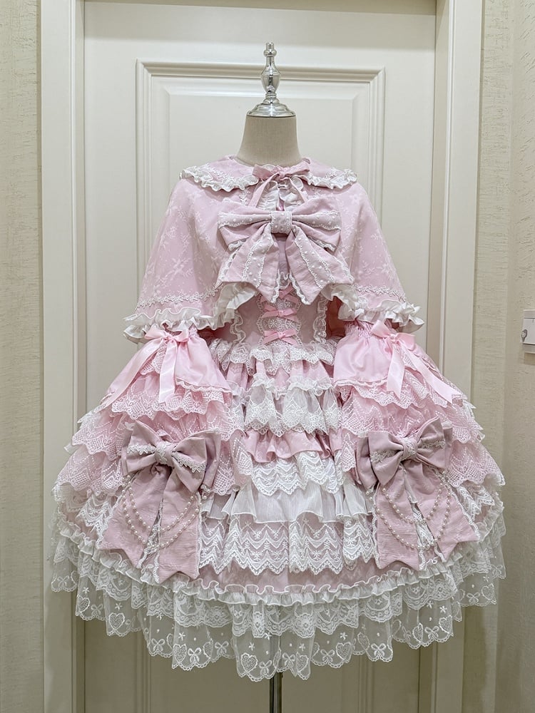 / Blue Red Cape Black Pink