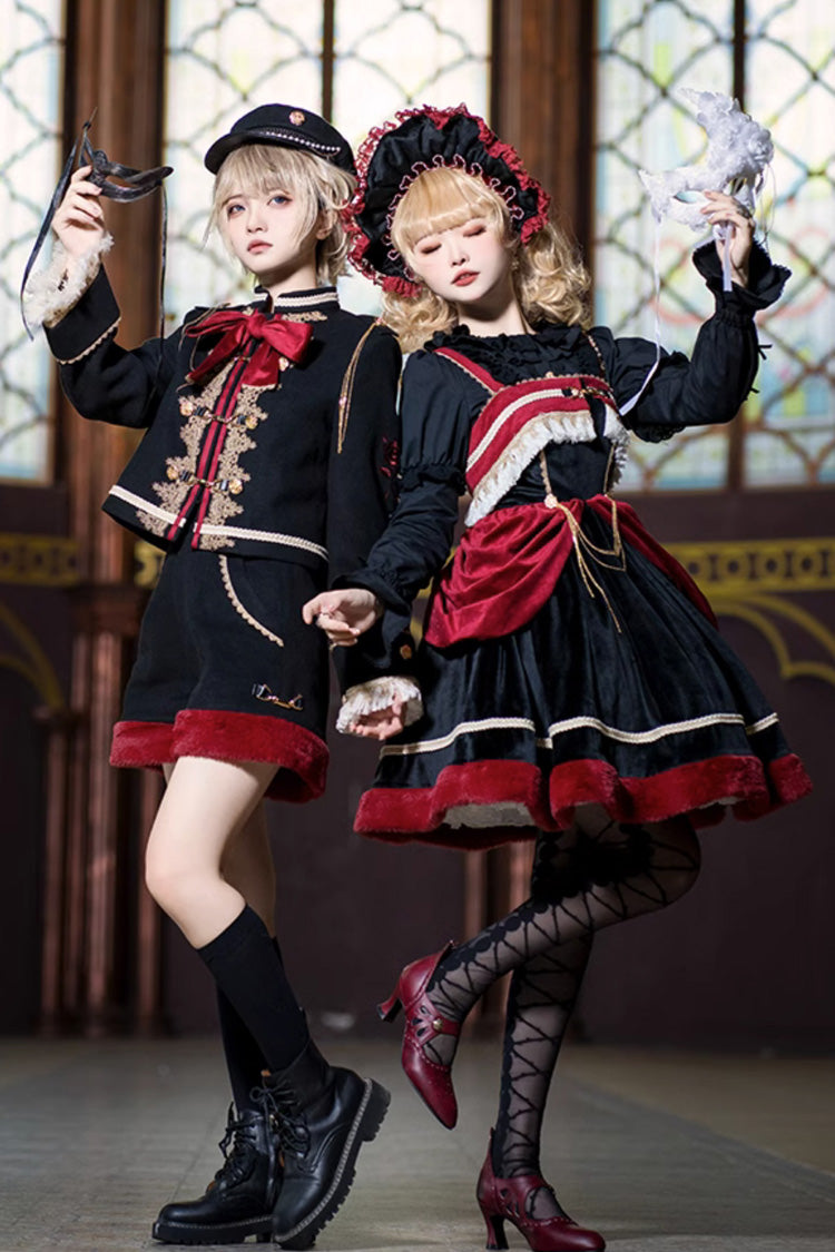 Crimson Noir Dark Baroque Classic Ouji Lolita Overcoat
