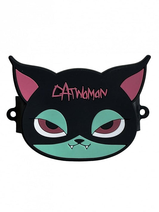 Cat Black Back Phone and Green Clip Gothic Pink Mobile