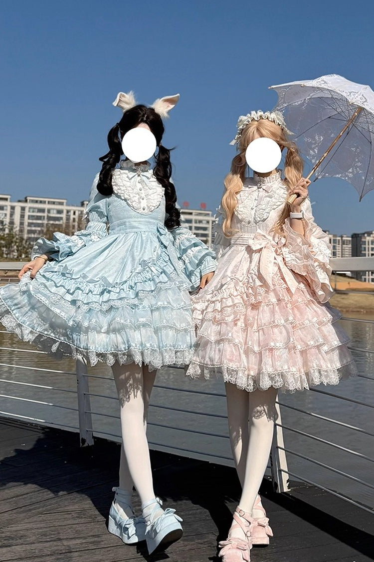 Soloist Doll Asymmetric Dress with Hime Sleeves & Ruffles
