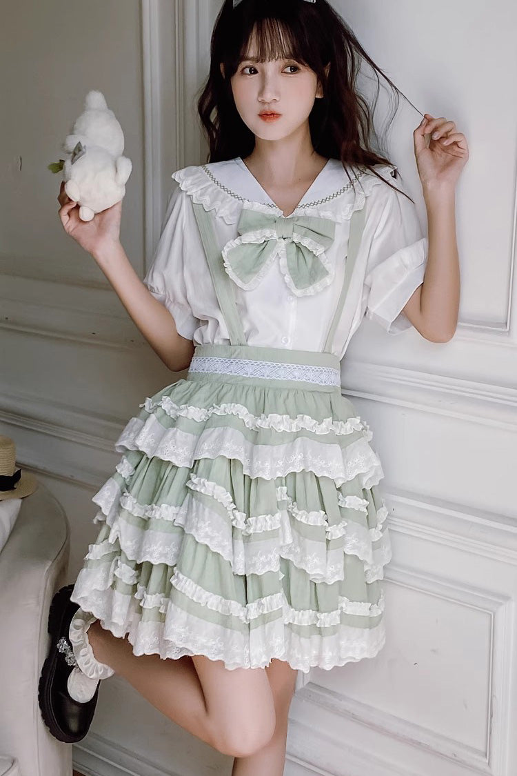 Scarlett Summer Strap Dress with Ruffles - Sweet