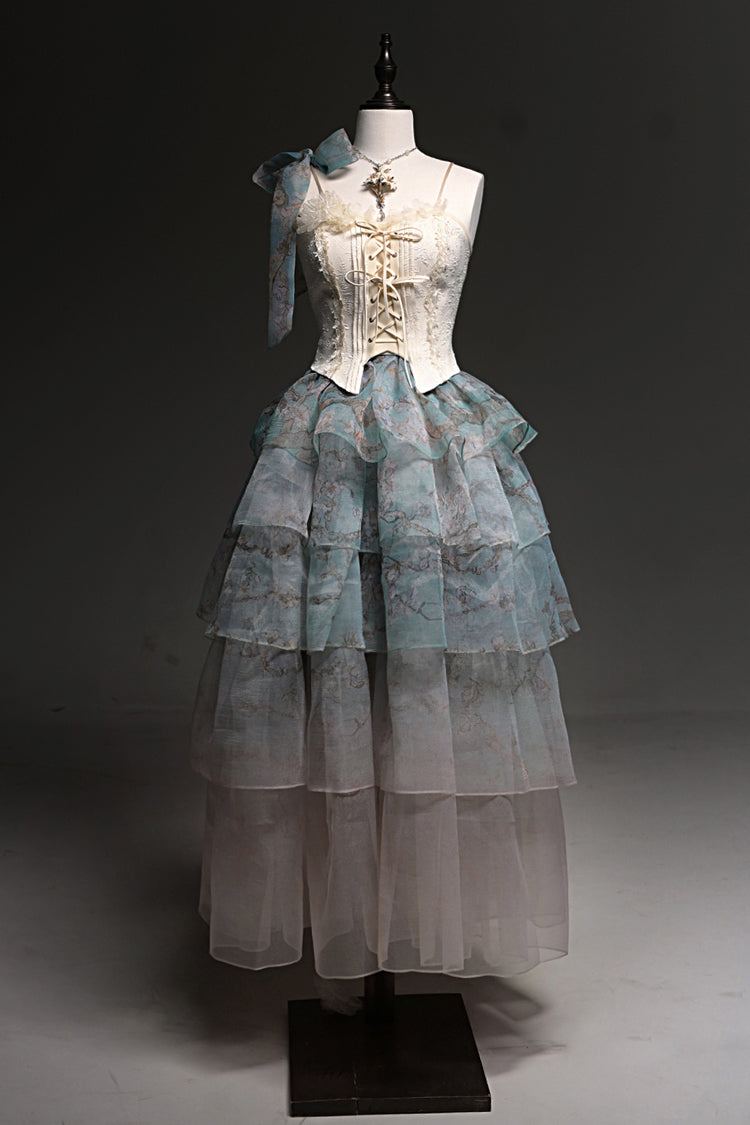 Gradient Printed Sweet Lolita Skirt