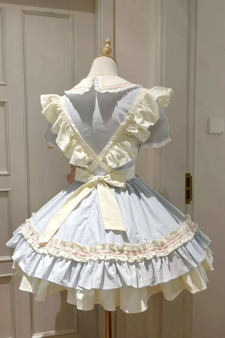 Cookies Short Sleeve Tiered Lolita Dress with Ruffles and Bow