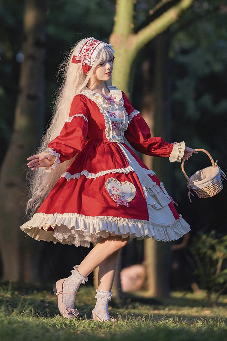 Sweet Lolita Cardigan with Bowknot and Ruffle Print