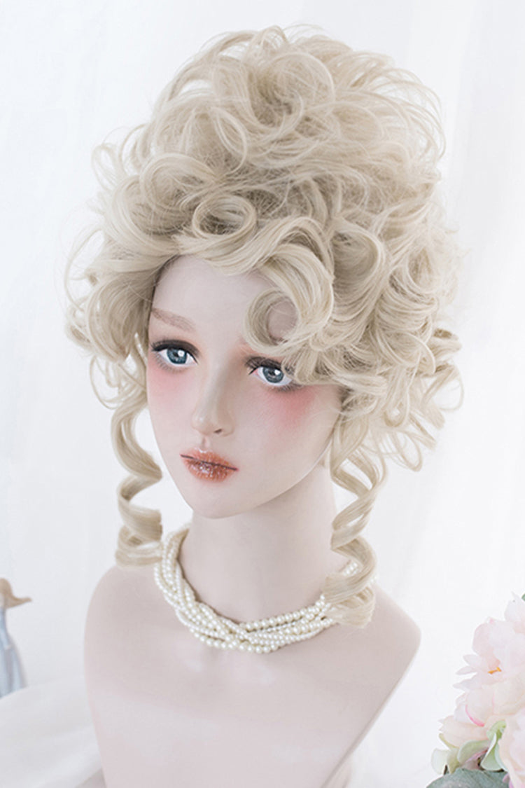 Golden Coiled Long Sweet Lolita Wig - Elegant Curls