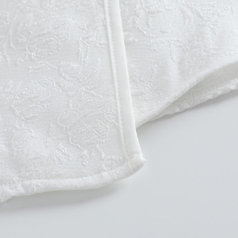 Vintage Buckle Tassel Shirt Green Pleated Skirt