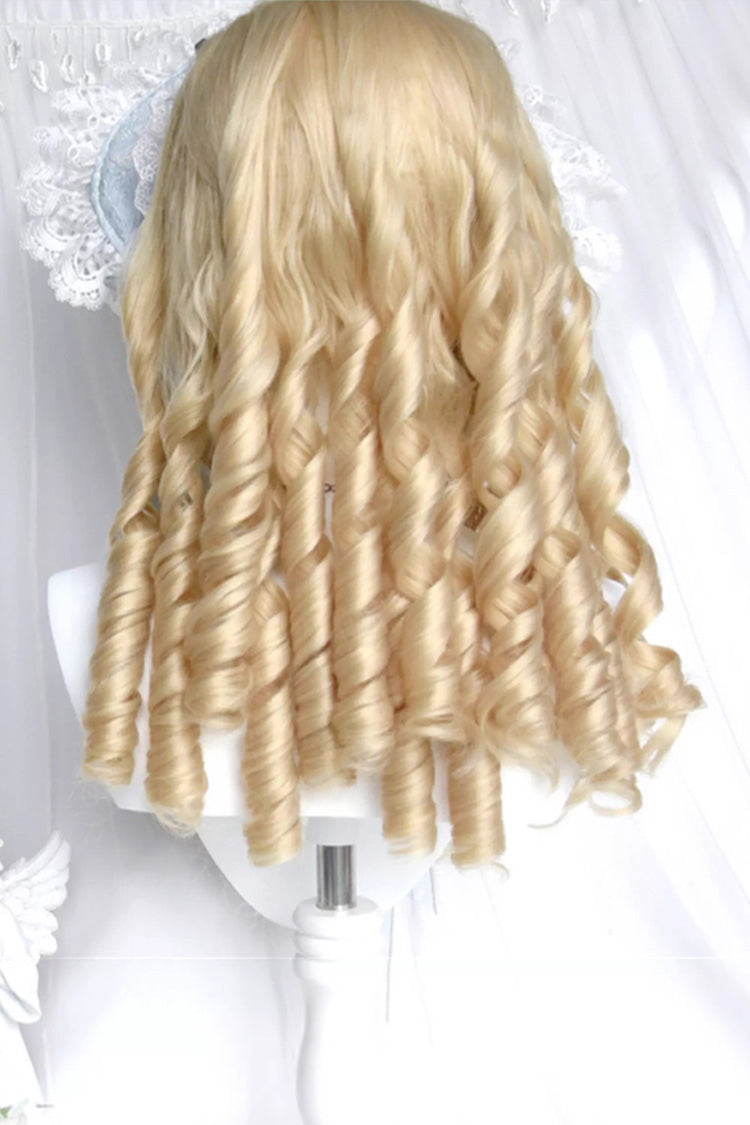 Elegant Mid-Length Curly Roman Palace Wig in 3 Shades - Curio Cottage