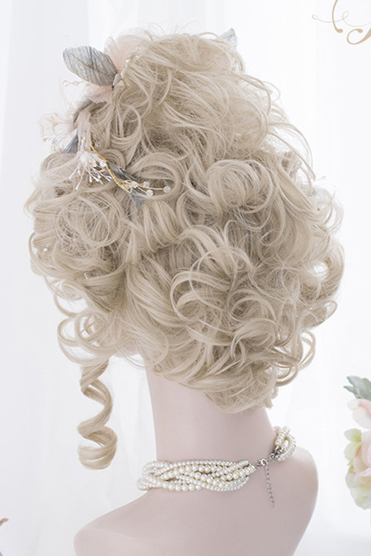 Golden Coiled Long Sweet Lolita Wig - Elegant Curls