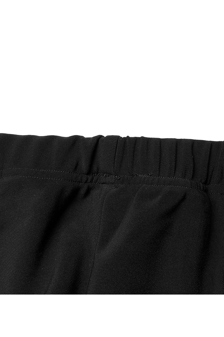 Women's Punk Pants with Hollow V-Shaped Decorative Bottom Slit Strap Micro Flare