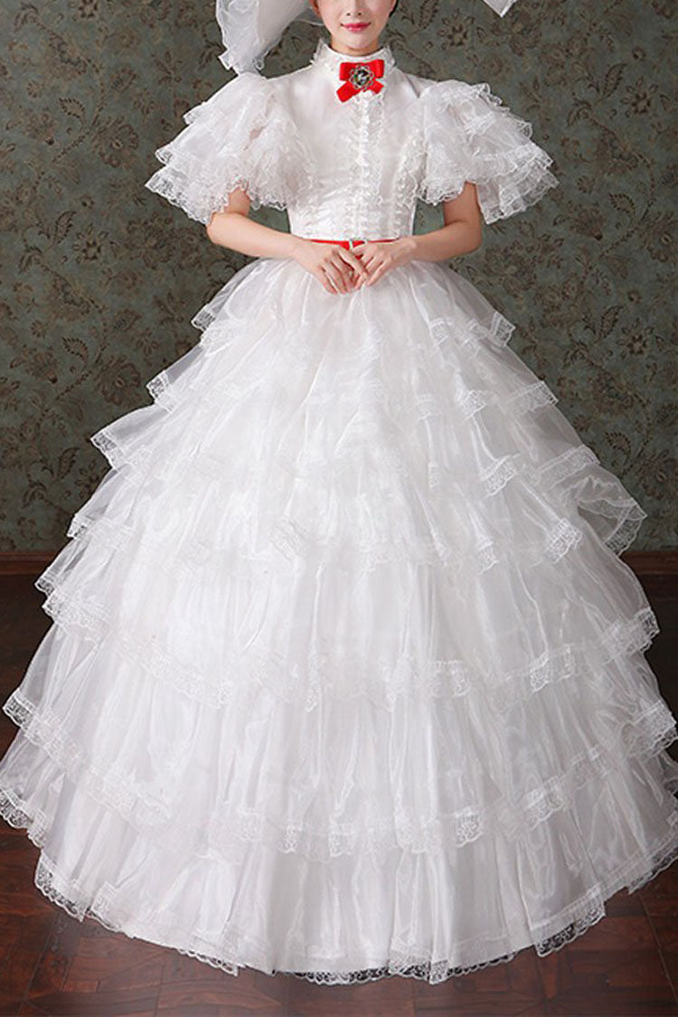 Victorian Lolita Dress - High Waist Multi-Layer Court Style