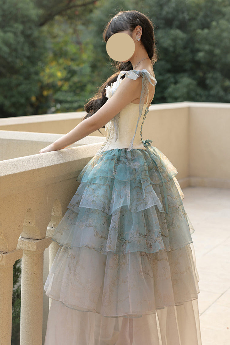Gradient Printed Sweet Lolita Skirt