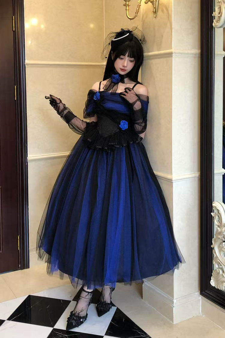 Off Shoulder Ruffled Lace Gothic Lolita Dress