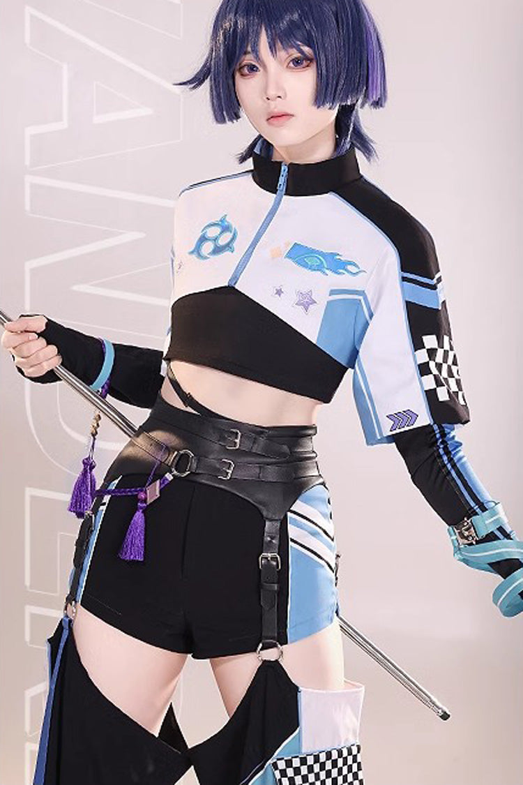 Handsome Ouji Lolita Set with Rider Print