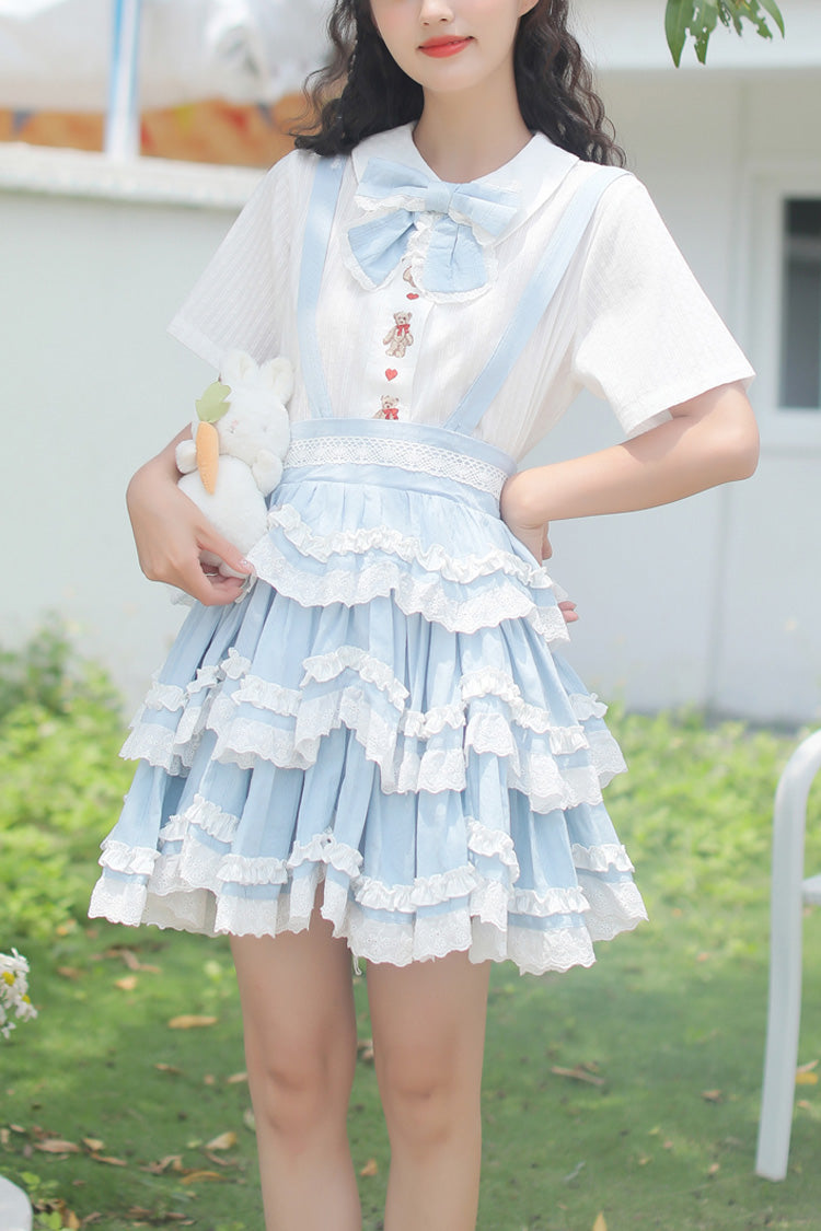 Scarlett Summer Strap Dress with Ruffles - Sweet