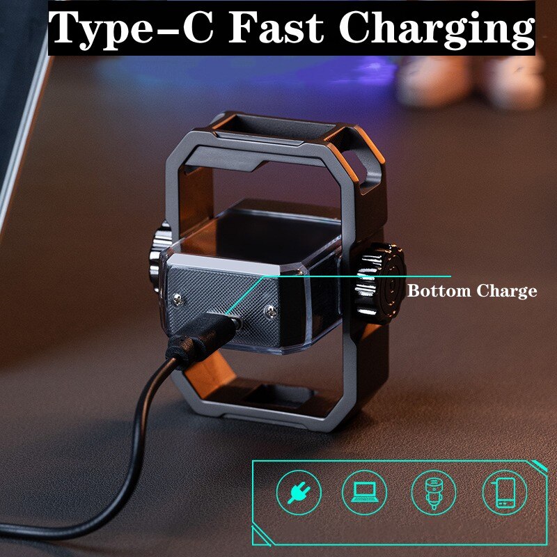 Alloy Rotary Gyro Type-C Charging Electric Lighter MK19222 MK Kawaii Store